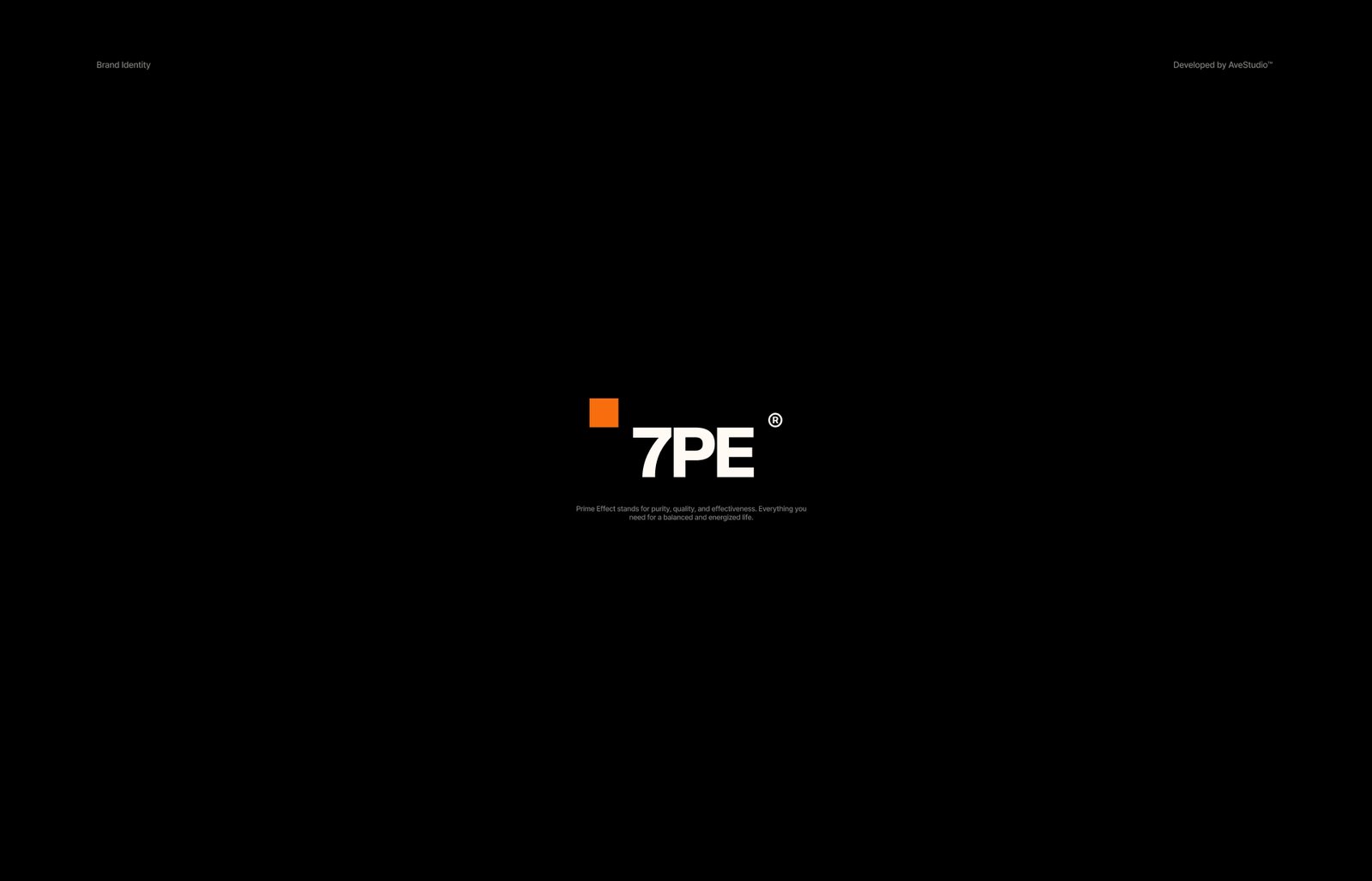 Финальный слайд со знаком 7PE