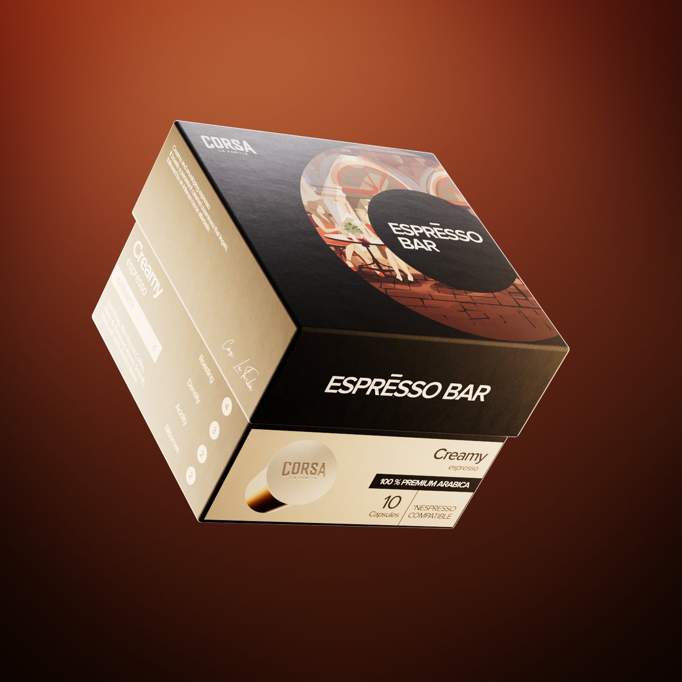 Коробка эспрессо-набора Corsa Coffee