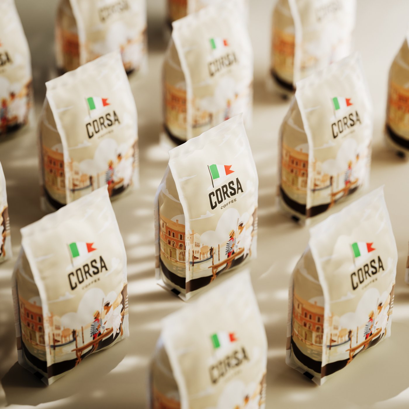 Пакет Corsa Coffee на светлом камне